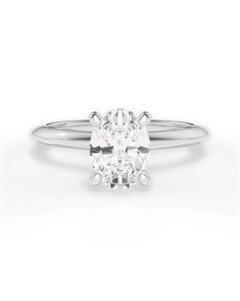 Ritani The Milena Oval Solitaire Knife-Edge Engagement Ring