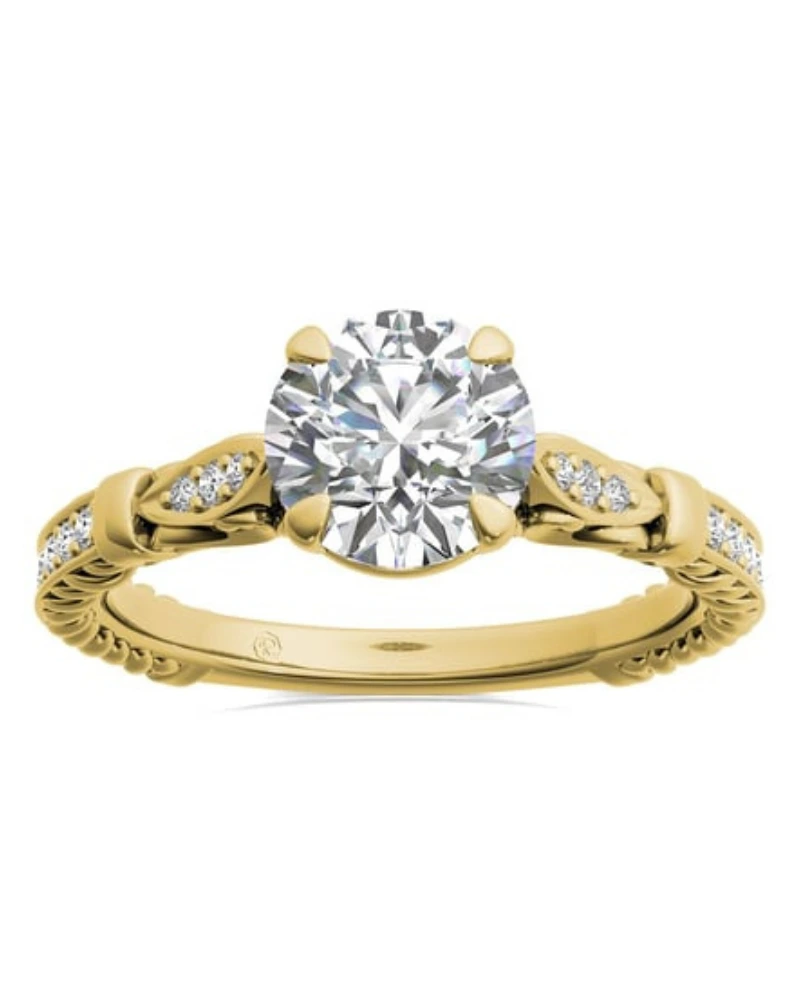 Ritani The Zariah Coil Twist Diamond Engagement Ring