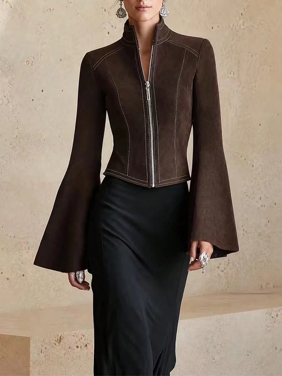 SHEIN cropped fall jacket