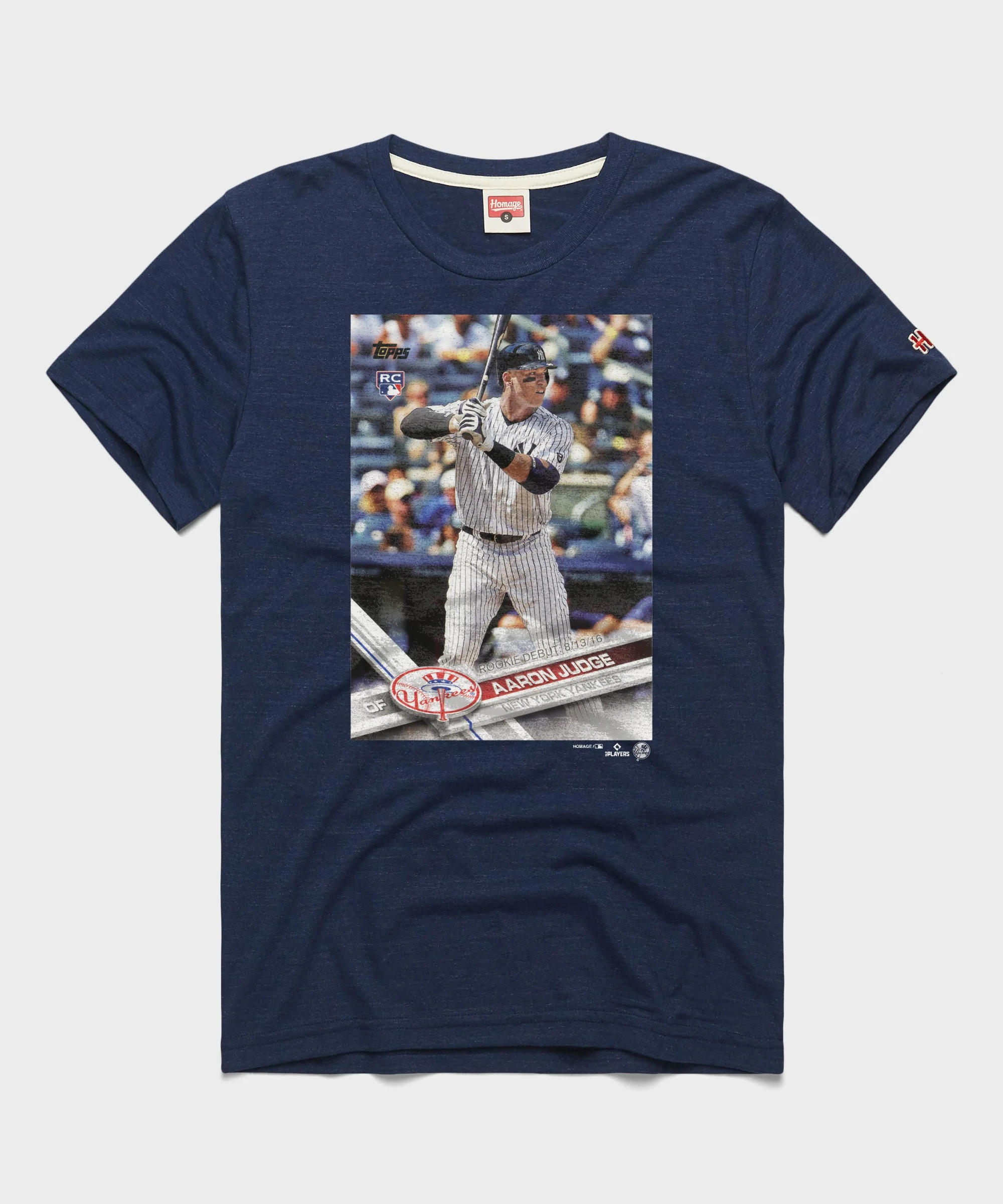 2017 Topps Baseball Update Aaron Judge Yankees tee in Navy