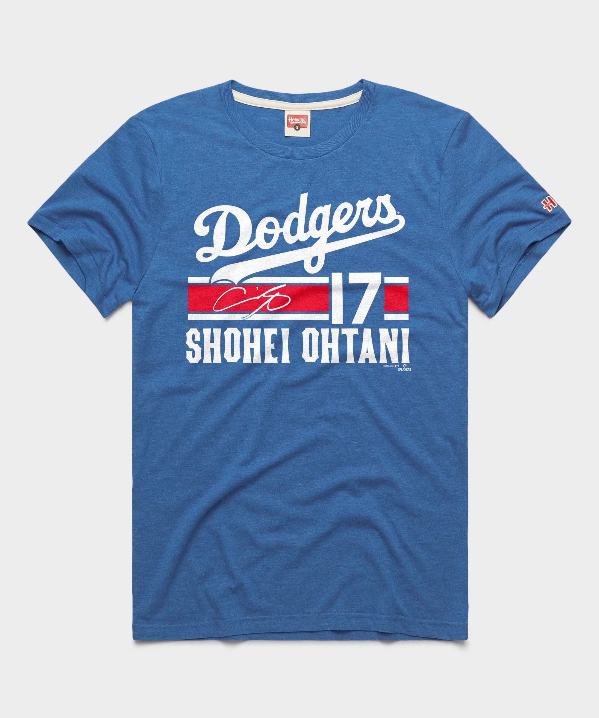 Dodgers Shohei Ohtani Signature Jersey tee in Royal Blue