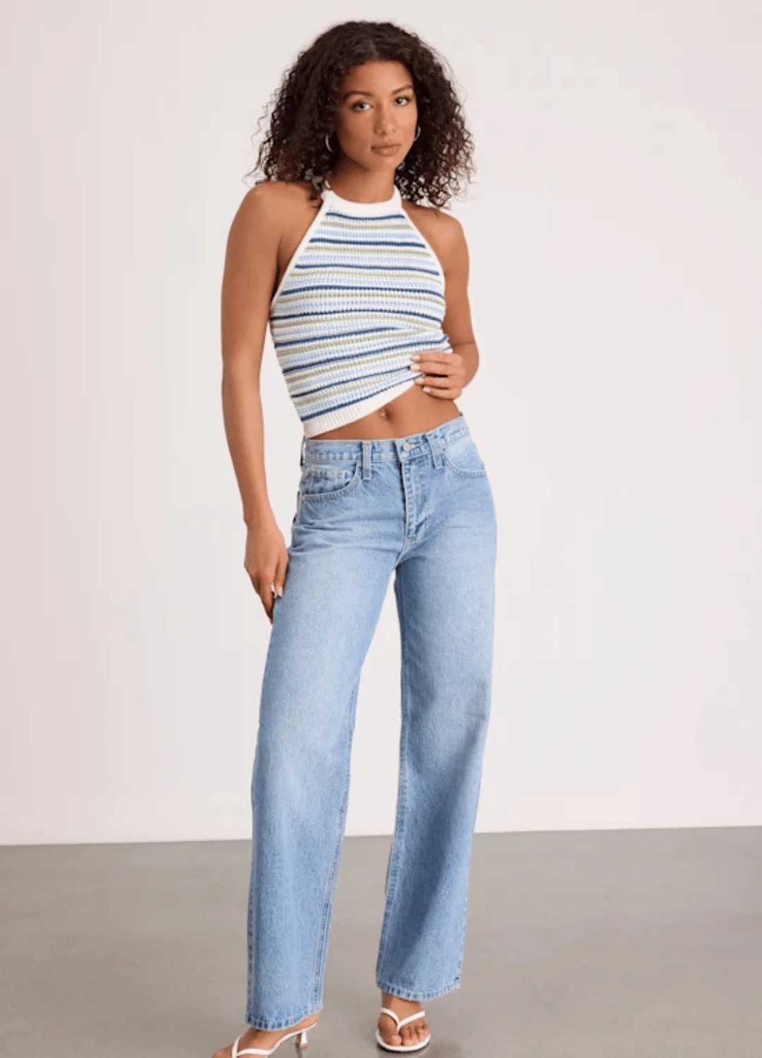 Everyday Coolness Light Wash High-Rise Straight-Leg Jeans from Lulus