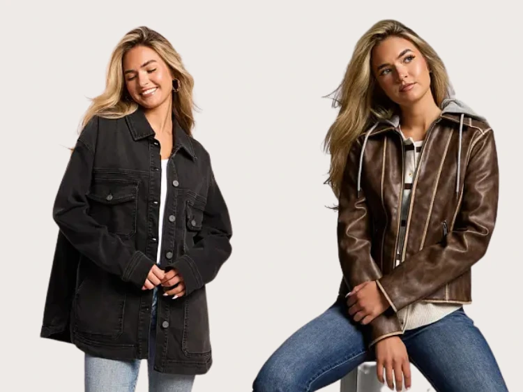 Women's jackets and shackets from Buckle